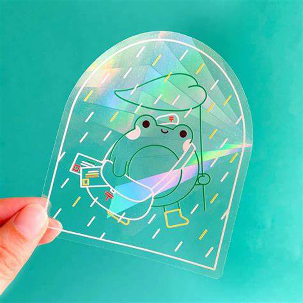 Window Suncatcher Sticker Sheet Vinyl Hologram Sticker Vinyl Decorative Sticker