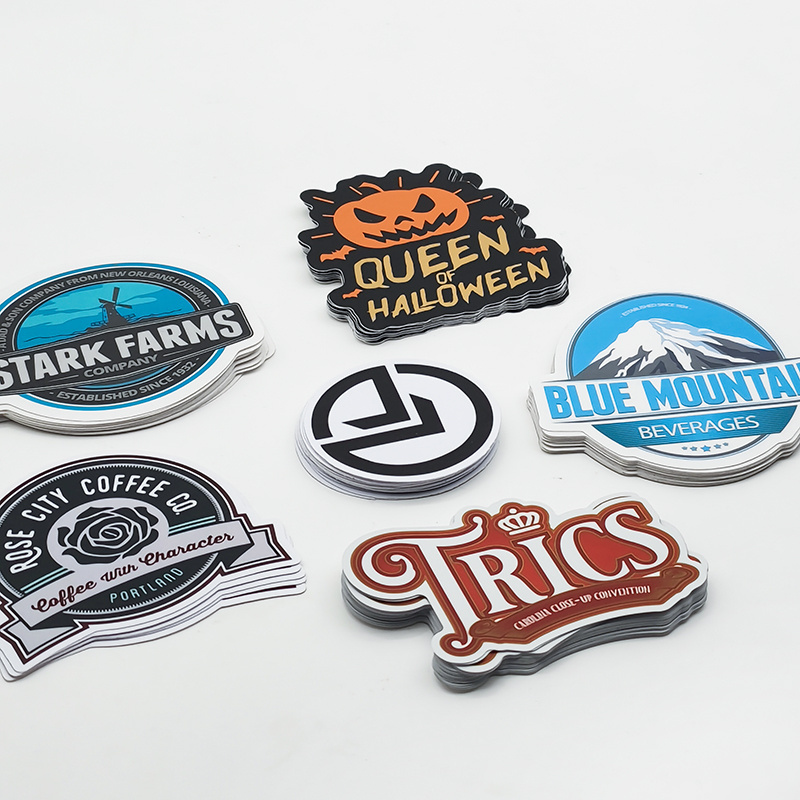 Adhesive Waterproof Logo Printing Custom Design Vinyl Stickers Bulk Die Cut Stickers Pack