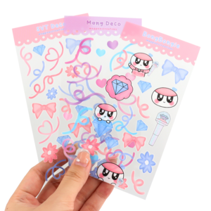 Custom Kawaii Art Craft Kit Teens Changing Stickers Sheet Cute Colorful Waterproof Kids Decoration Stickers Book