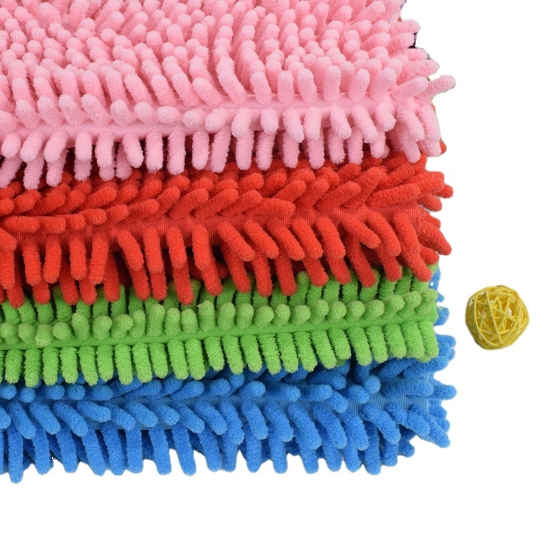 hot sales Chenille Cleaning Microfiber Chenille Fabric 100% Polyester Rug Chenille Shaggy Fabric Microfiber Mop Cloth