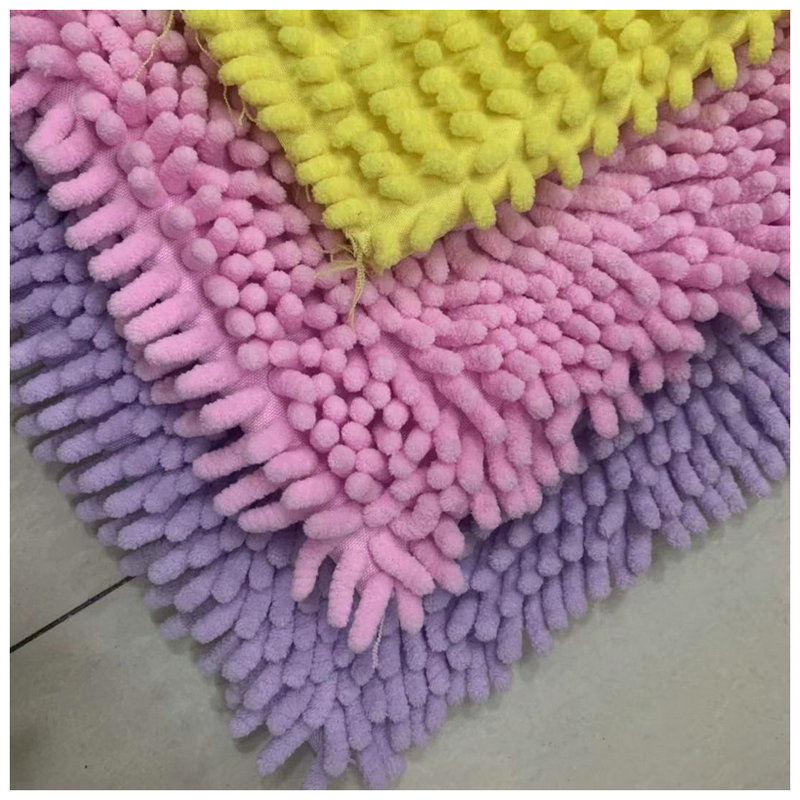 hot sales Chenille Cleaning Microfiber Chenille Fabric 100% Polyester Rug Chenille Shaggy Fabric Microfiber Mop Cloth