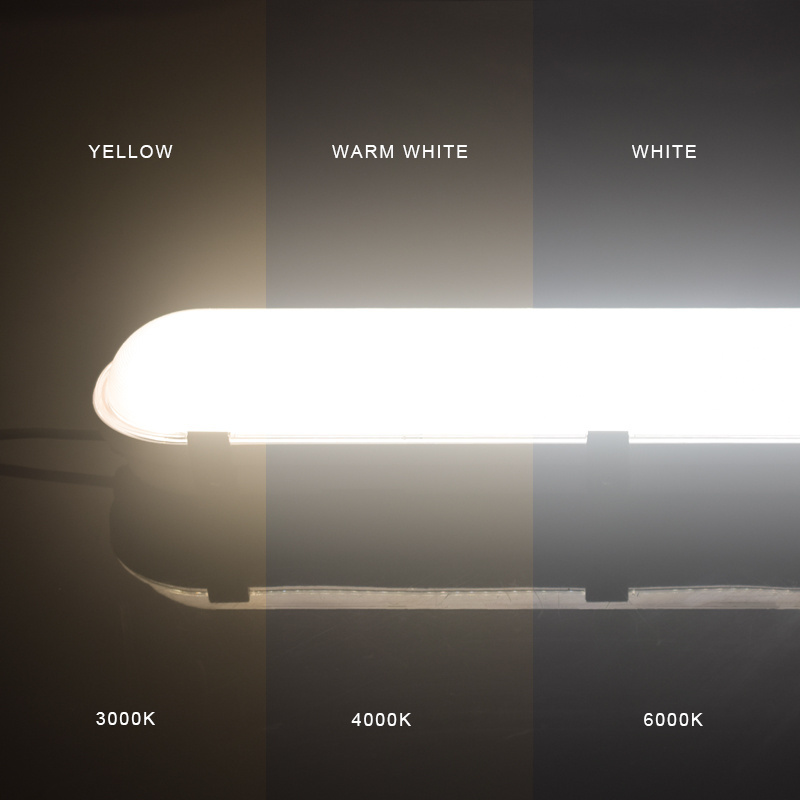 150lm/w ip65 fixture t8 tubes for parking lot warehouse CE ROHS Led linear tri-proof light