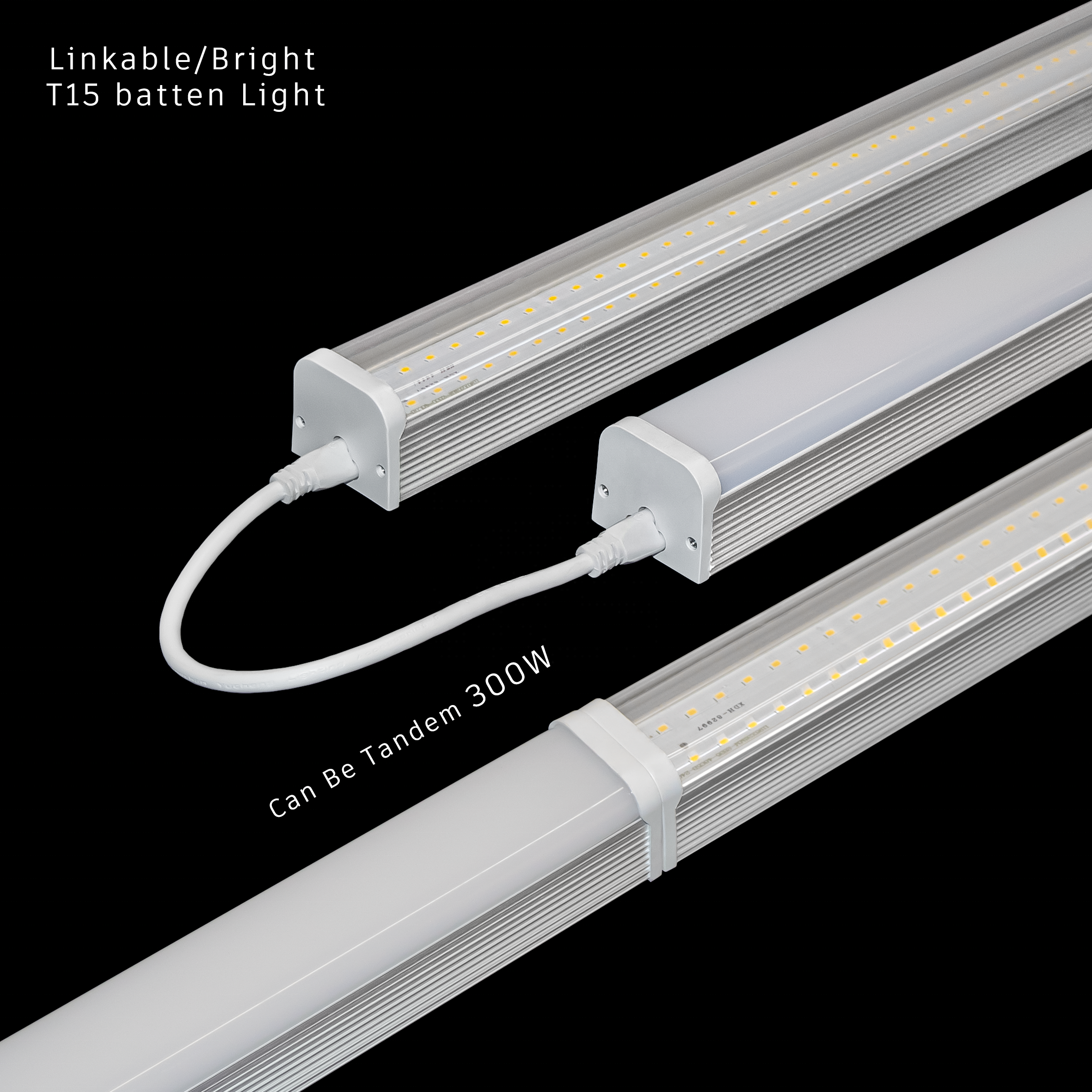 Low power consumption high brightness 20/pack 2/4/5ft Linkable Aluminum profiles led linear light