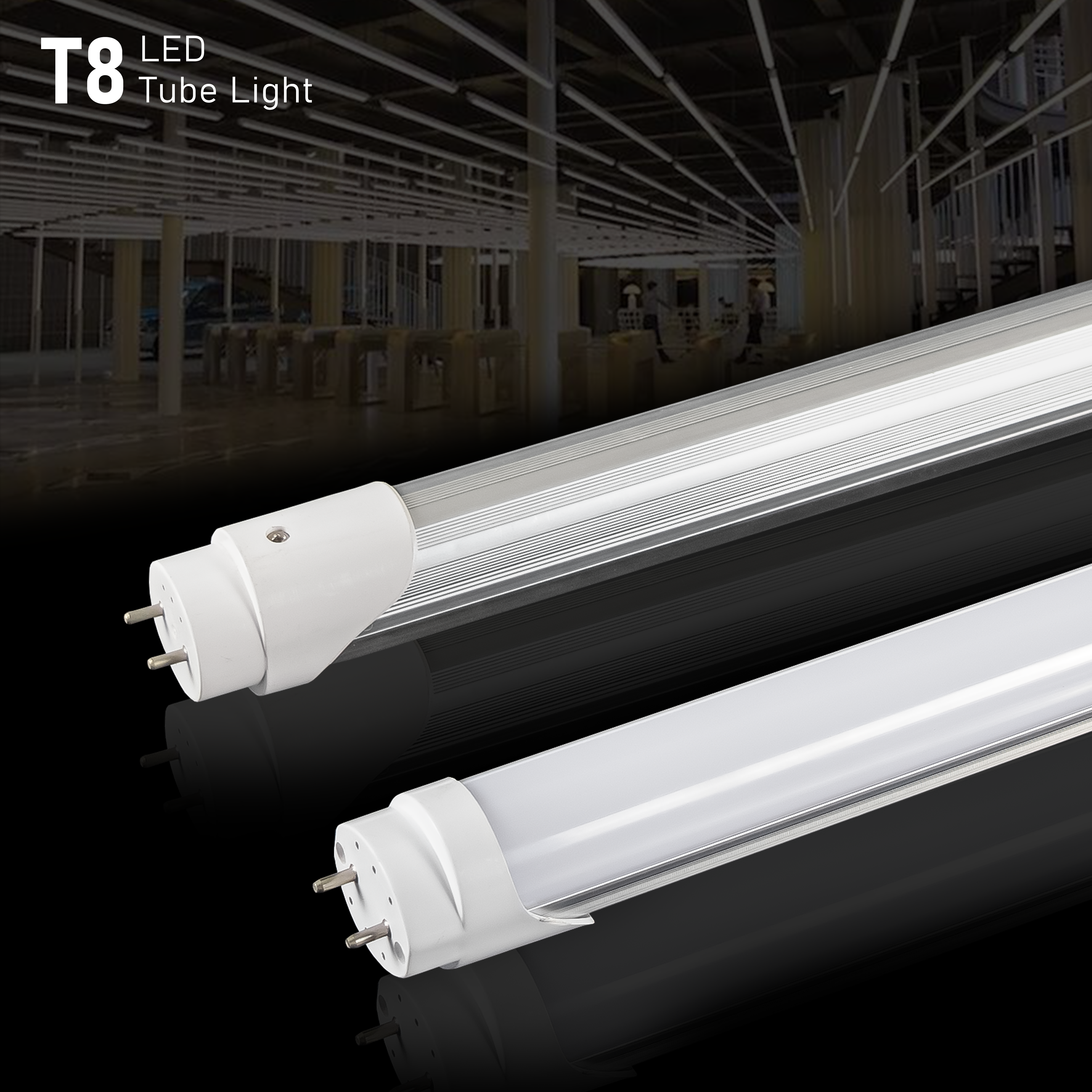 Living room bedroom bar 120cm 4ft led Tube housing Fluorescent 18W Integrated T8 LED Tube light