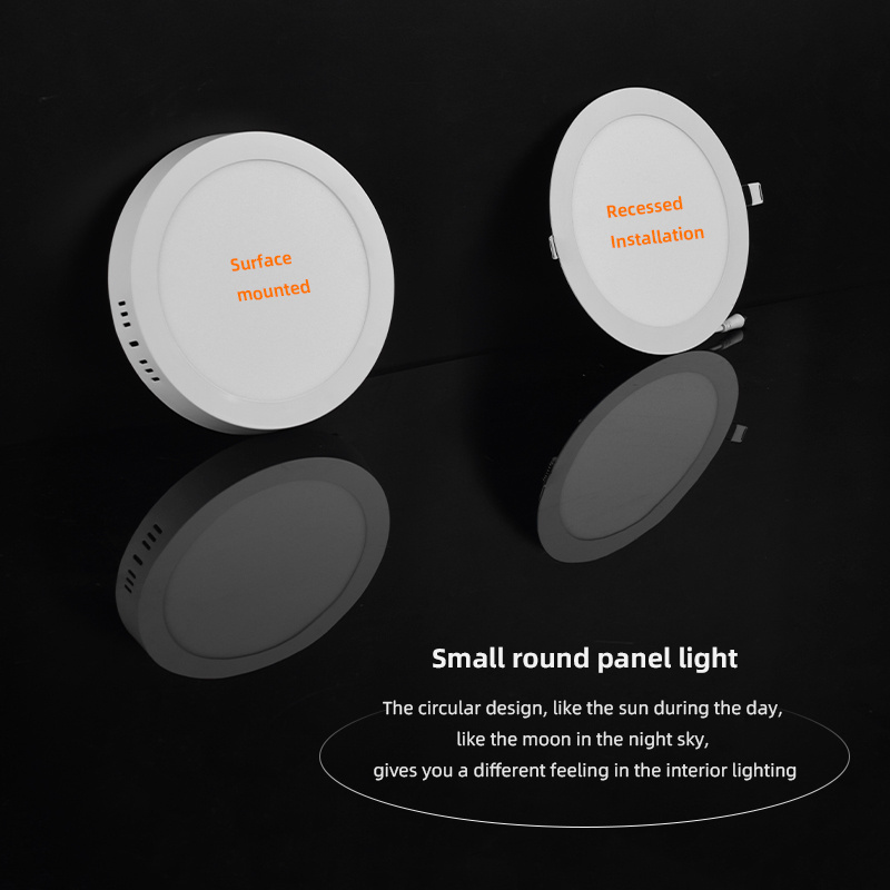 OEM Recessed surface Slim Panel LED 24w round  square Ceiling panel office line lights Downlight