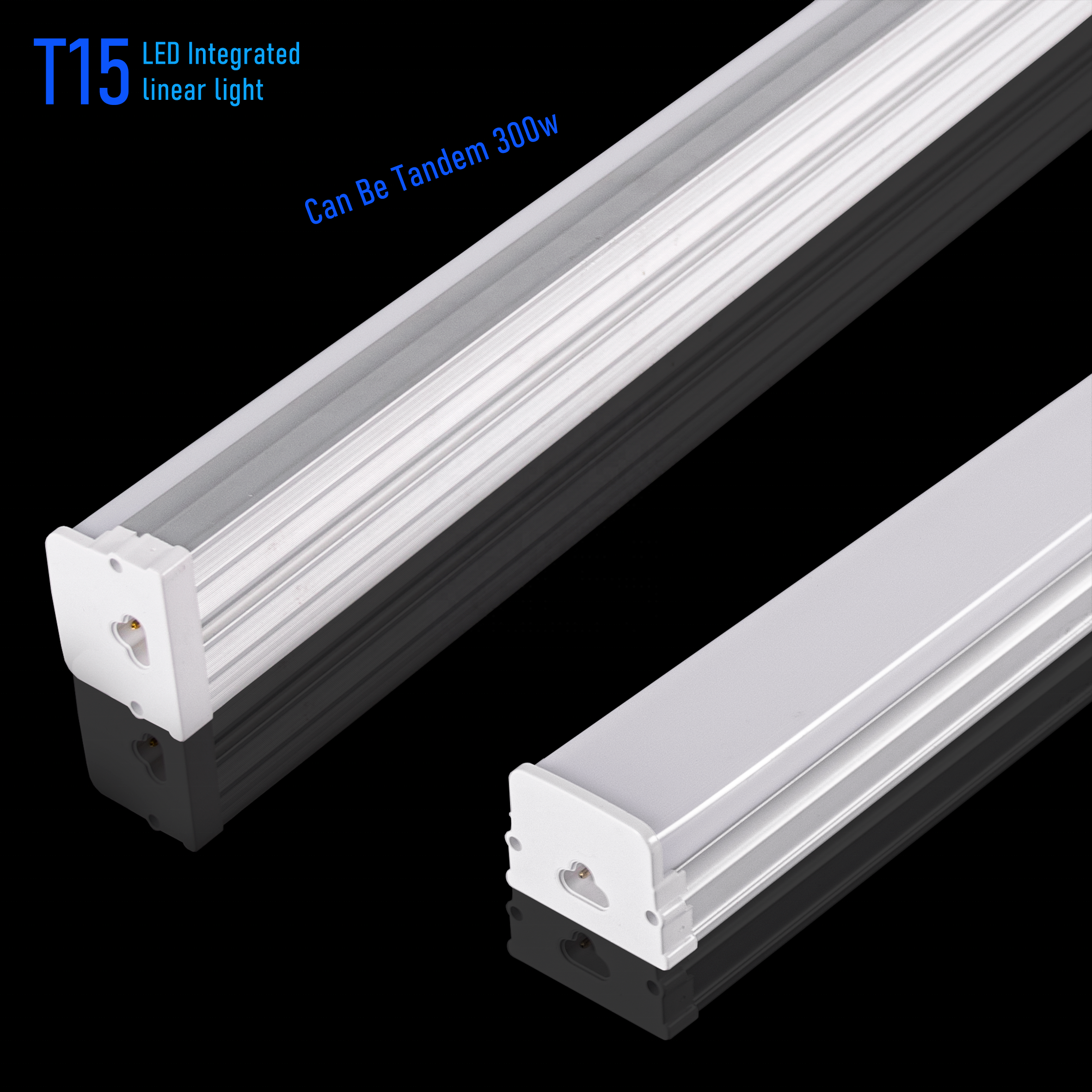 Hot sales  2ft 4ft 5ft shop light modern Linkable Aluminum profiles T15 Led Linear Batten Light