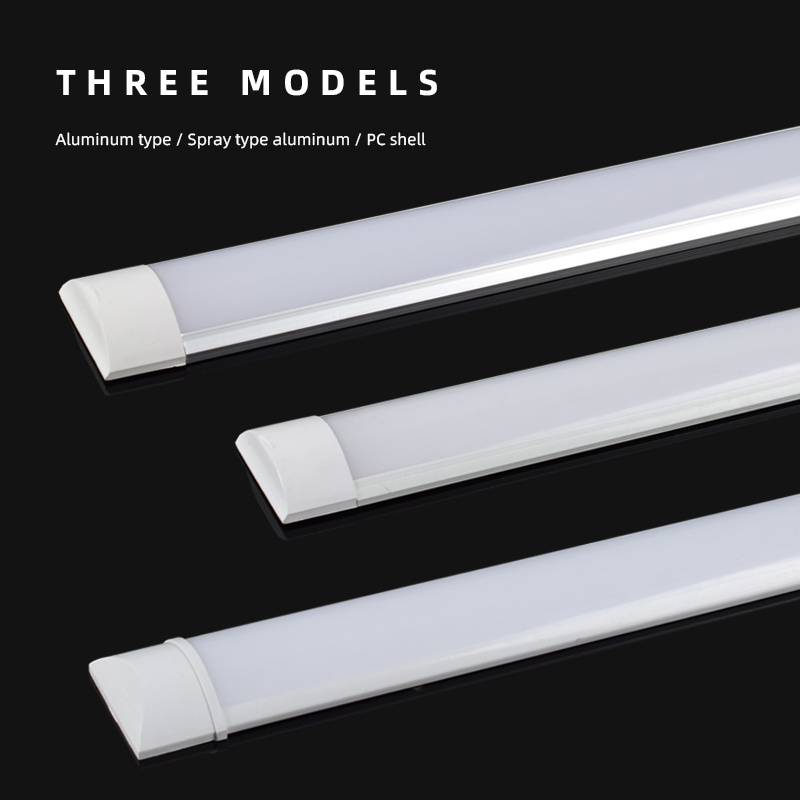 High brightness 2ft3ft 4ft 5ft 8ft led linear light fixture led tri-proof light / flat ceiling led batten tube light