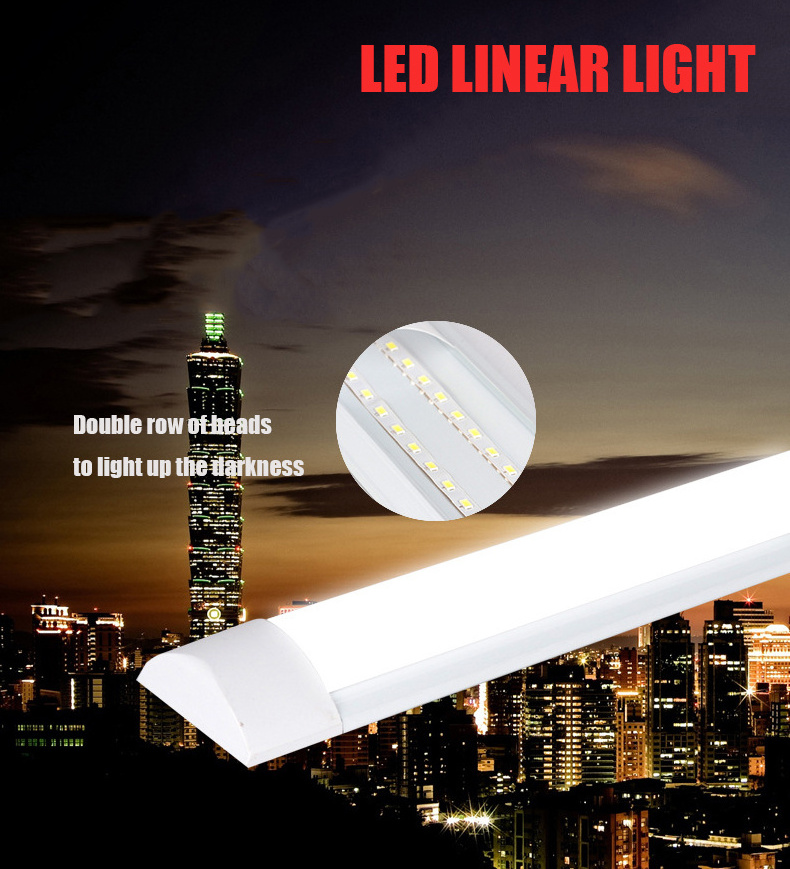 Modern office ceiling tube led batten light linear lighting