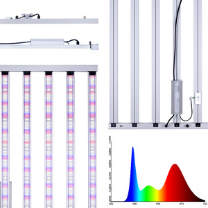 Greenhouse hydroponic 800w 1000w 8 bars lm301b foldable full spectrum led grow light parallel bars for indoor plants