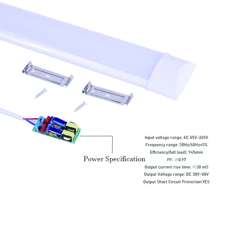 Modern office ceiling tube led batten light linear lighting