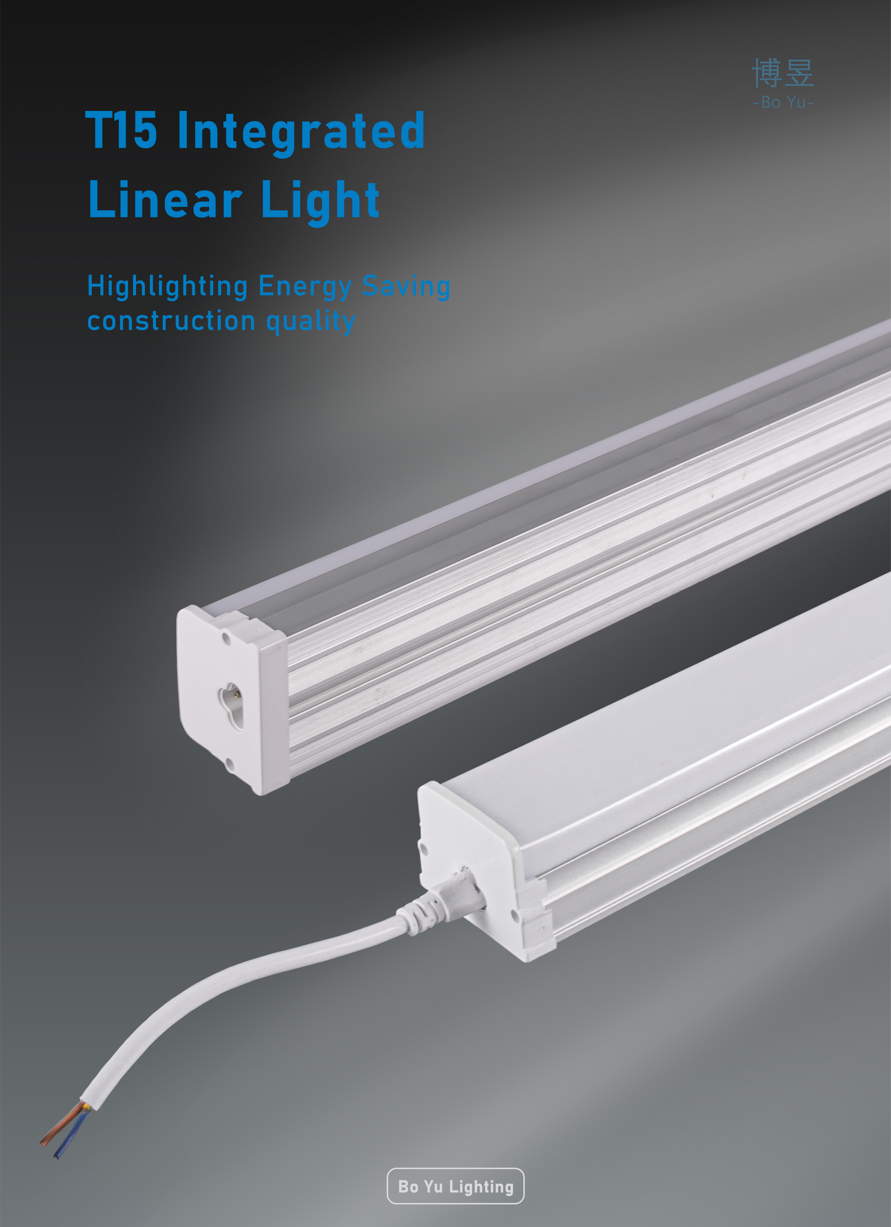 Hot sales  2ft 4ft 5ft shop light modern Linkable Aluminum profiles T15 Led Linear Batten Light