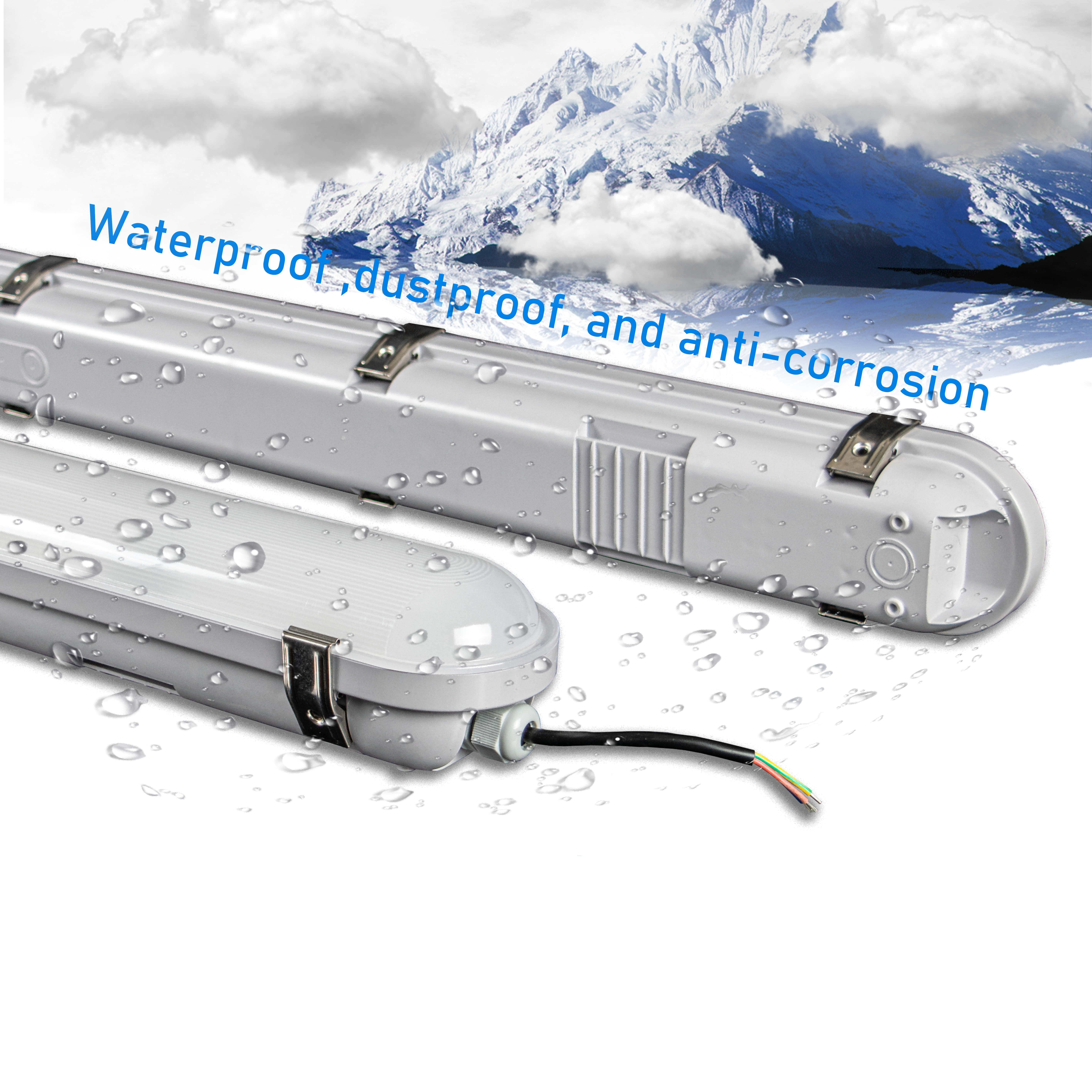 Factory wholesale warehouse 2ft/4ft/5ft/6ft waterproof linear light IP65 led tri proof light