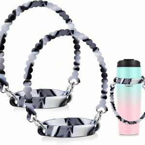 Silicone Water Bottle Sling Carrier Holder with Strap Compatible With Tumbler Accessories