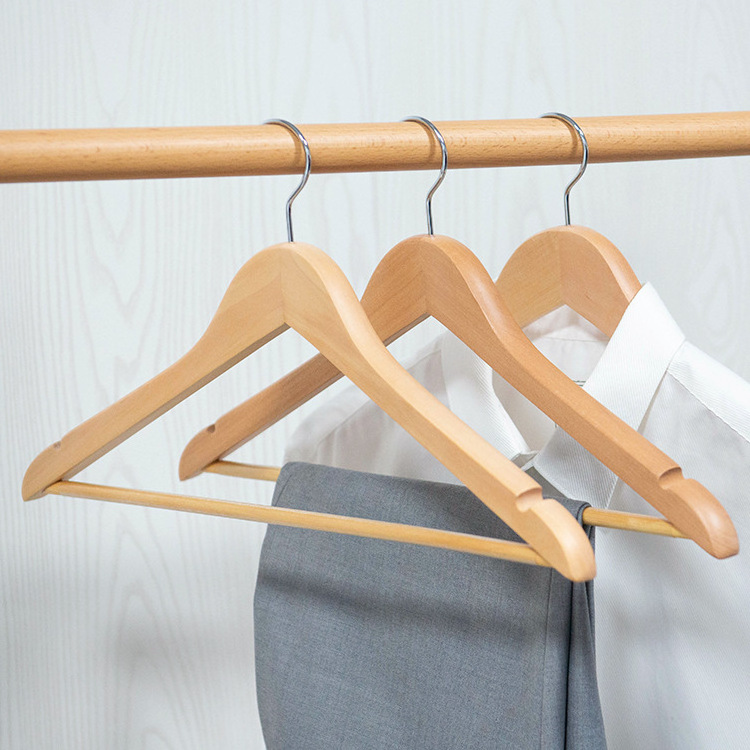 Solid wood wood no trace drying clothes rack clothes support wooden clothes hang non-slip