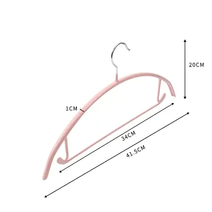 Dry and wet dip plastic coat hanger no trace bag thick wide shoulder clothes brace arc non-slip drying rack