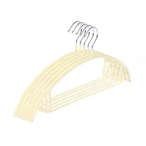 Dry and wet dip plastic coat hanger no trace bag thick wide shoulder clothes brace arc non-slip drying rack