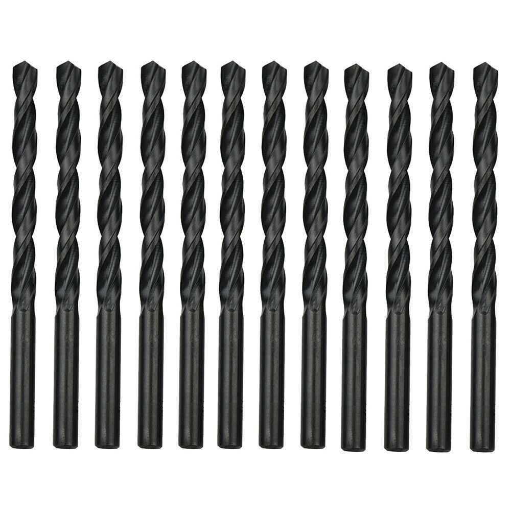 DIN338 Half Ground HSS Black Finish Twist Drill Bit OEM for Stainless Steel & Metal Drilling