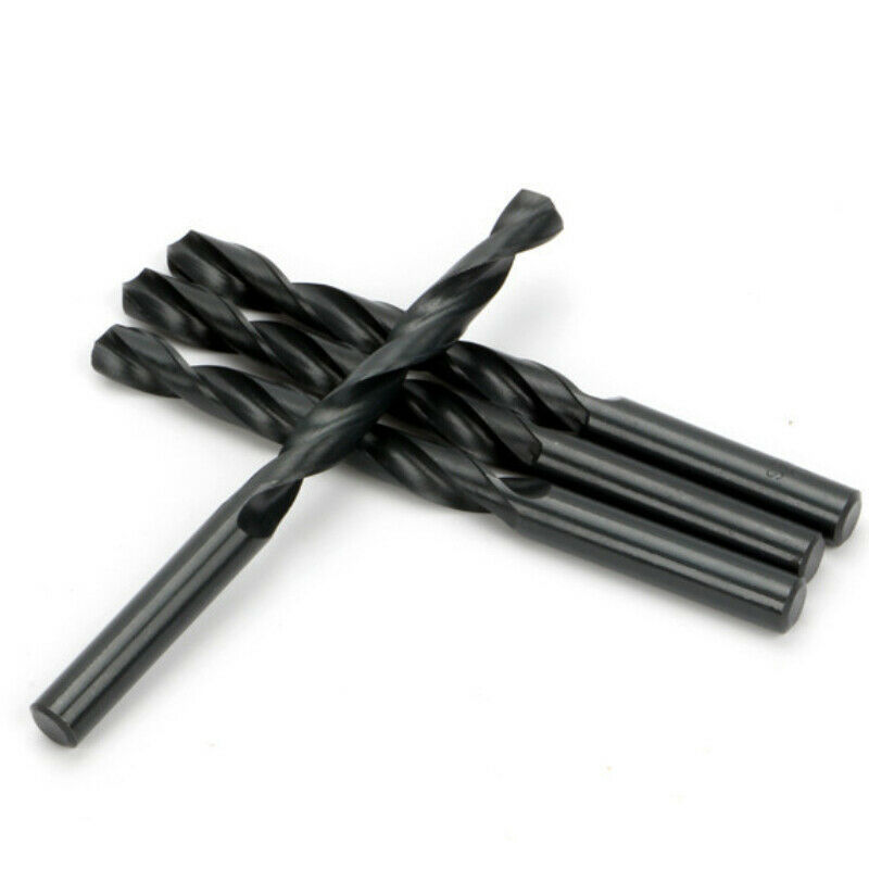 DIN338 Half Ground HSS Black Finish Twist Drill Bit OEM for Stainless Steel & Metal Drilling