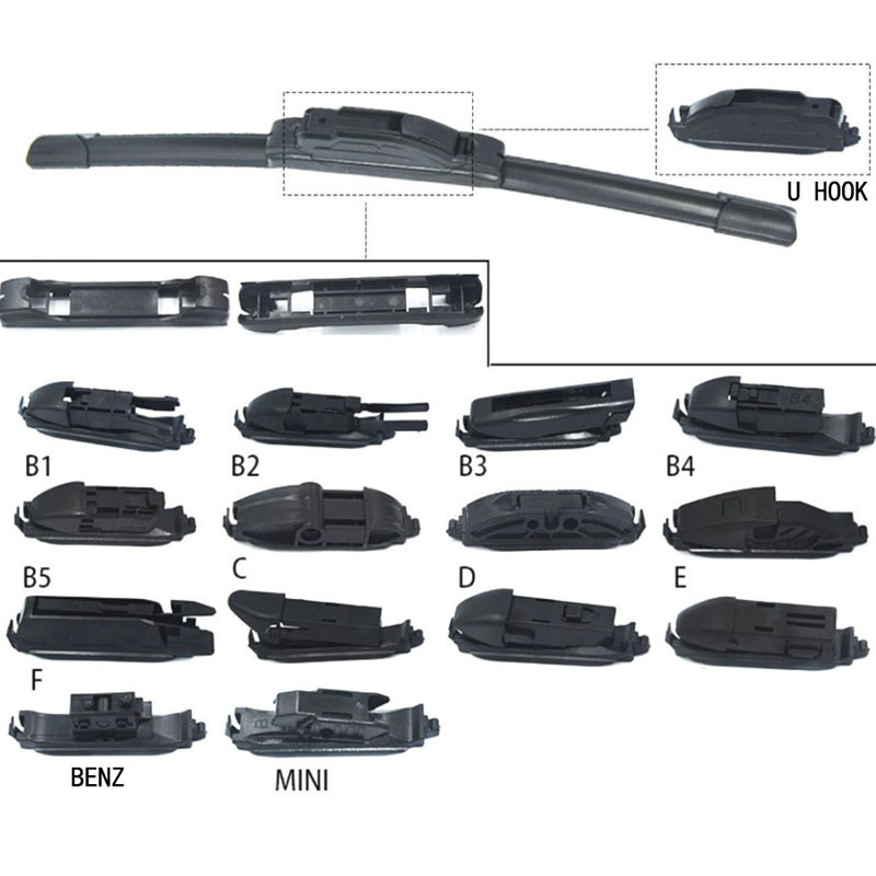 All-season Multi-function Boneless Car Wiper Blade Rubber 6mm  Refill Windshield Wipers Car Accessories