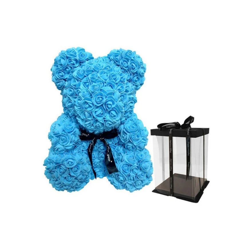 Hot Sale Customize Valentines Day Gift Forever Eternal Mothers Day Gifts Rose Teddy Bear With Gift Box