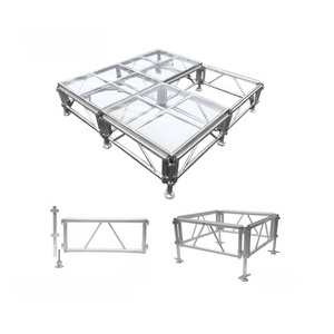 Aluminum Swimming pool weeding glass acrylic portable event stage platform for fashion show