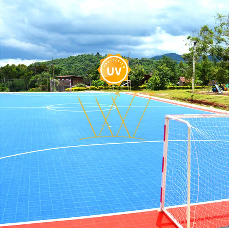 Top quality PP multi purpose backyard sport court floor tiles outdoor plastic flooring mat for basketball tennis badminton court