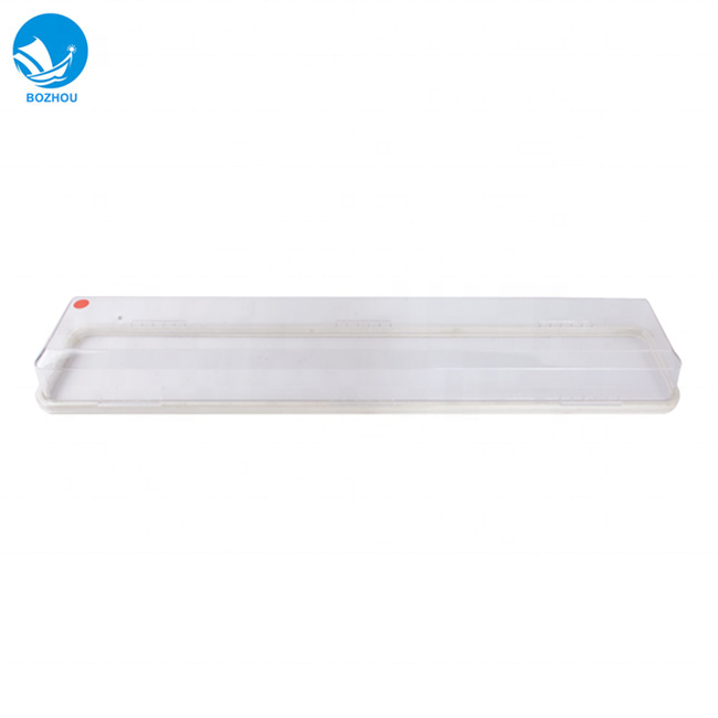 680x260x50 MM Rectangle light diffuser PC lampshade for marine 20W fluorescent ceiling light