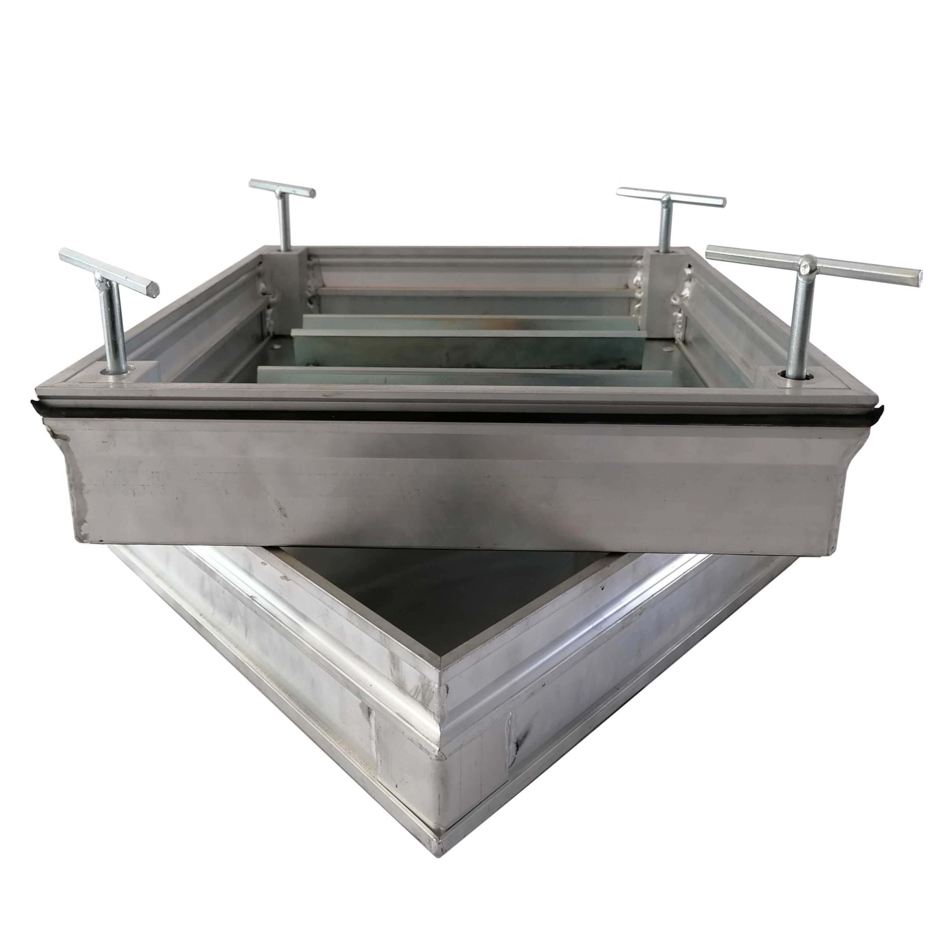 Stainless steel SS304 Manhole Covers 50x50 with Double Seal en124 for road products