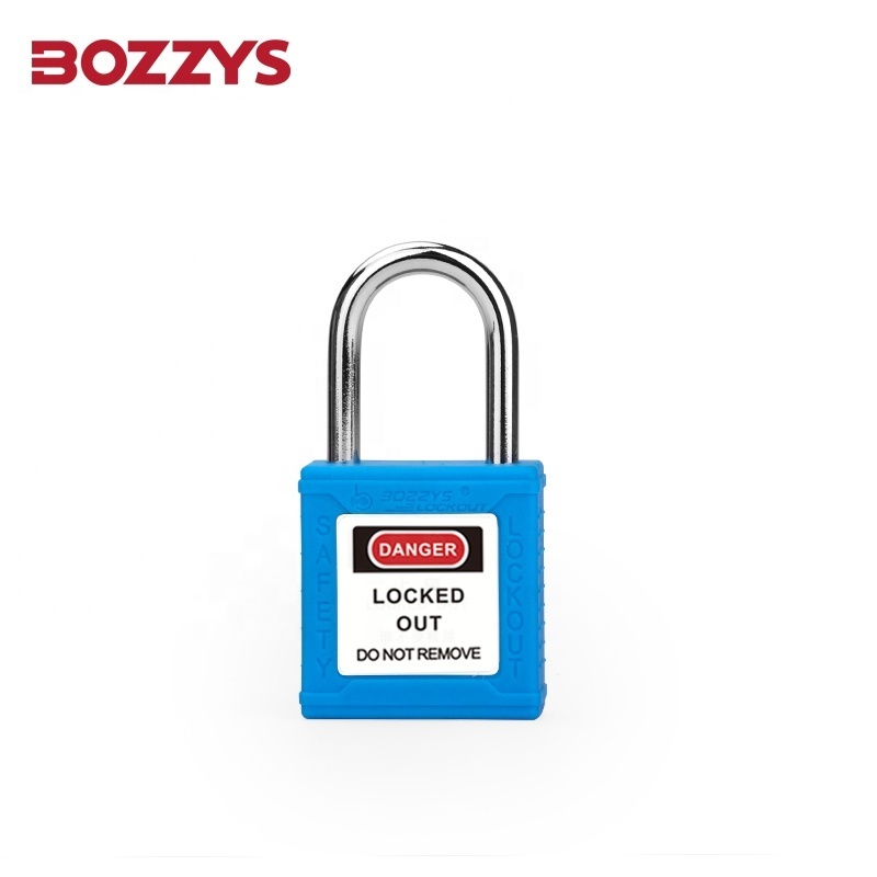 High Quality Blue 25MM Steel Safety Lockout Padlocks with  Master Keyed for Industrial Lockout-tagout and Equipment Overhaul