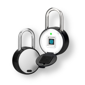 New mini waterproof safety fingerprint padlock premium biometric smart life smart fingerprint padlock with cover