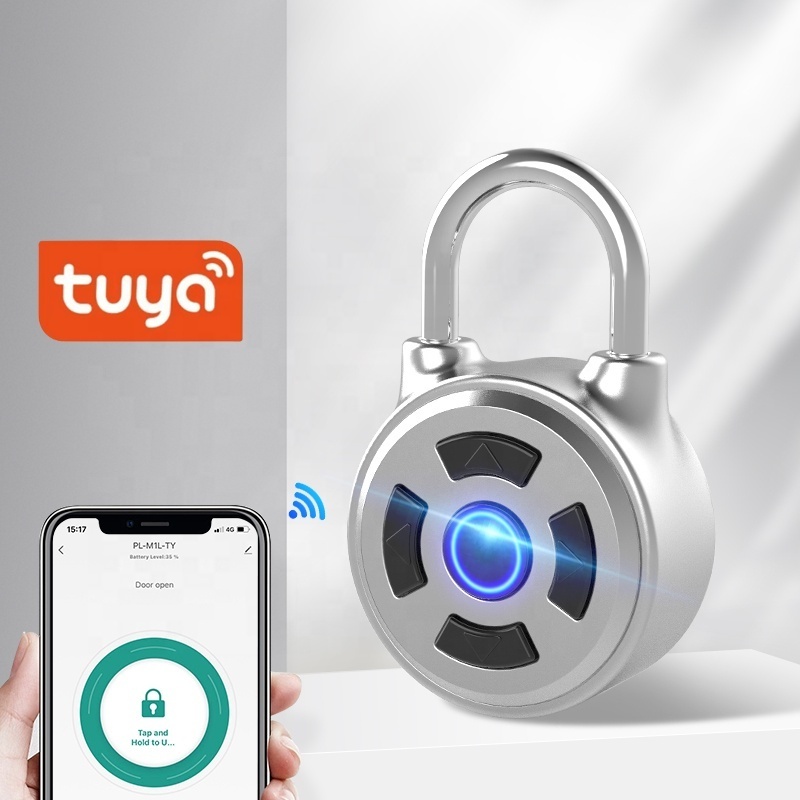 Tuya Small Portable Keyless Smart Padlock Tuya APP Smart Lock for Locker, Backpack, Luggage