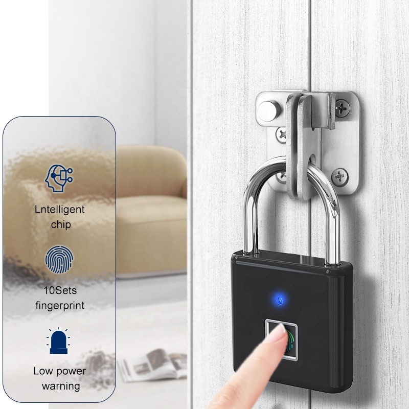 Hot Selling Smart Keyless Fingerprint Padlocks for Warehouse Door With High Quality