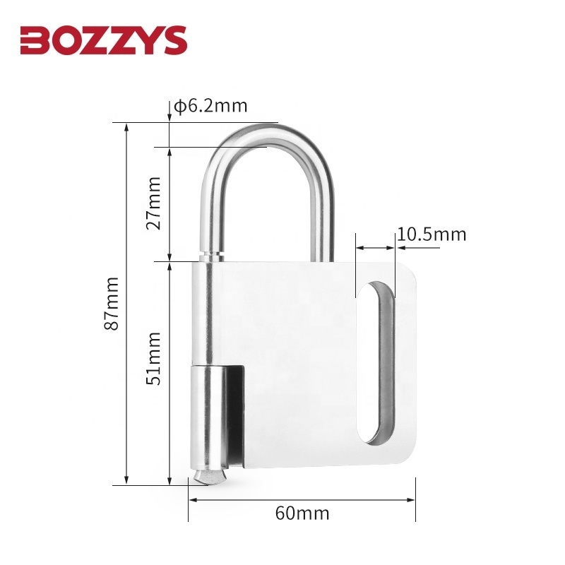 High Quality 304 Stainless Steel Heavy Duty Butterfly Lockout Hasp with1in (28.5mm) Jaw Clearance for Lockout Tagout