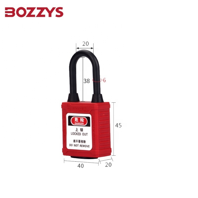 Keyed Alike and Master Keyed Nylon Dust-Proof Safety Padlocks  for Lockout Insulated Against the Effects of Electricity