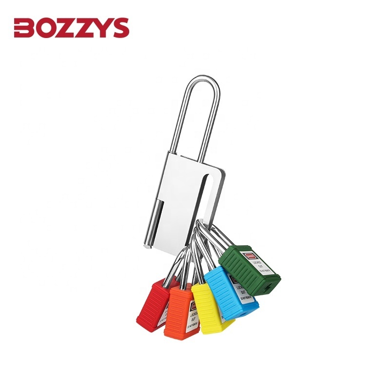 BOZZYS  Steel and Rust Proof Galvanized  Steel Hasp Lockout to Be Used To Secure A Single Locking Device.