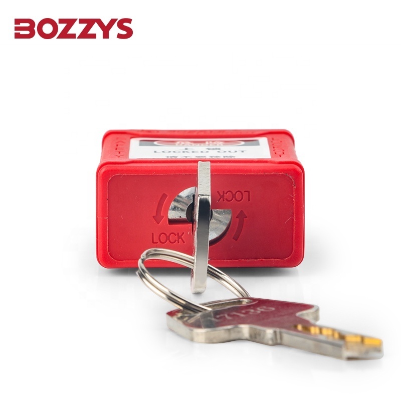 BOZZYS High Quality 6.2mm Dia Steel Shackle Safety Padlock With Master Key for Industrial Lockout Management