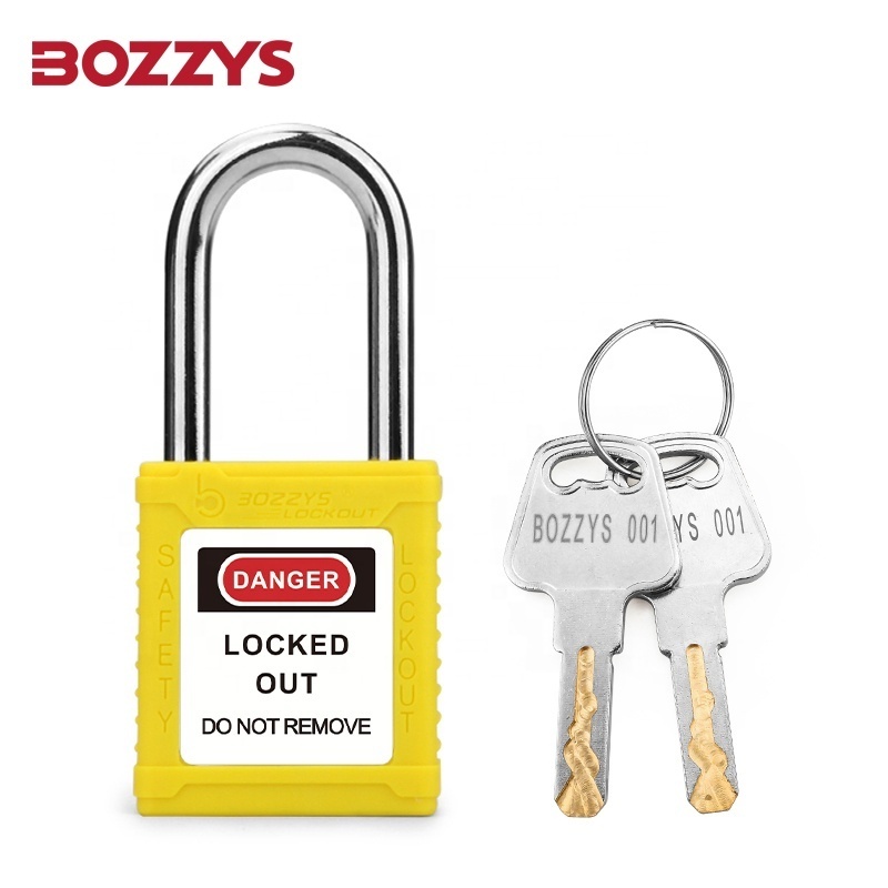 BOZZYS Zenex Composite Master Lock Safety Lockout Padlocks with 6*38MM Hardened Steel Shackle