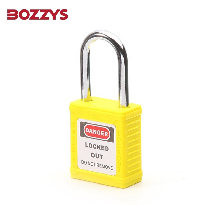 BOZZYS Zenex Composite Master Lock Safety Lockout Padlocks with 6*38MM Hardened Steel Shackle