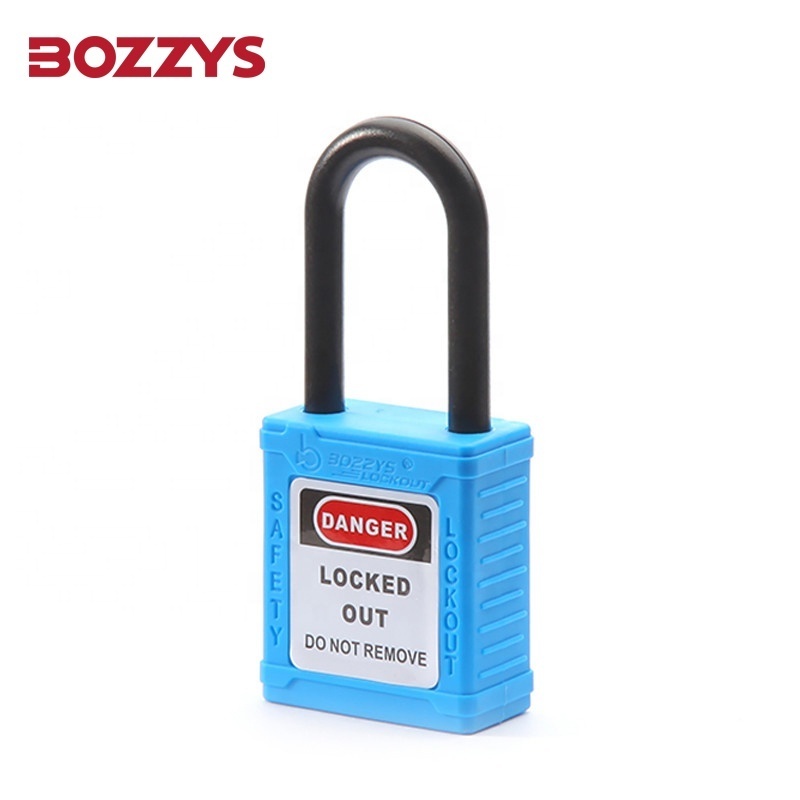 BOZZYS Zenex Composite Master Lock Safety Lockout Padlocks with 6.2*38MM Nylon Shackle