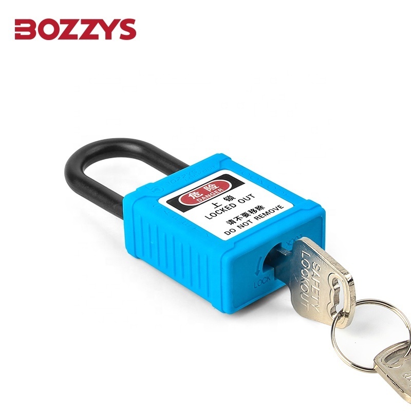 BOZZYS Zenex Composite Master Lock Safety Lockout Padlocks with 6.2*38MM Nylon Shackle