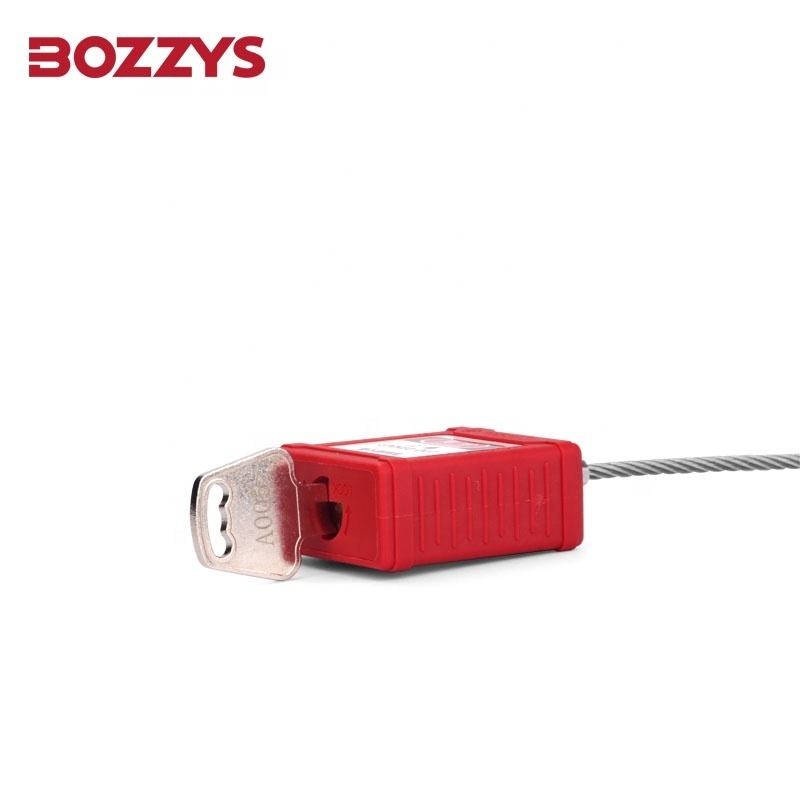 BOZZYS Cable Lockout Padlock with Cable 150mm for Unusual Equipment that Cannot be Locked with Traditional Equipment