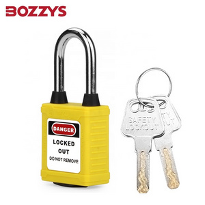 38MM  Red OEM Manufacturer Dust-proof Cover Safety  Master Lock Padlock for Industrial Lockout-tagout Use on Conductive Areas