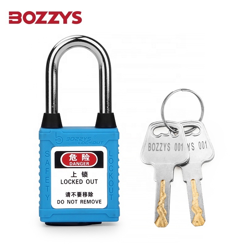 Blue Dust-proof Safety Padlocks for Industrial Lockout-tagout Use on Conductive Areas