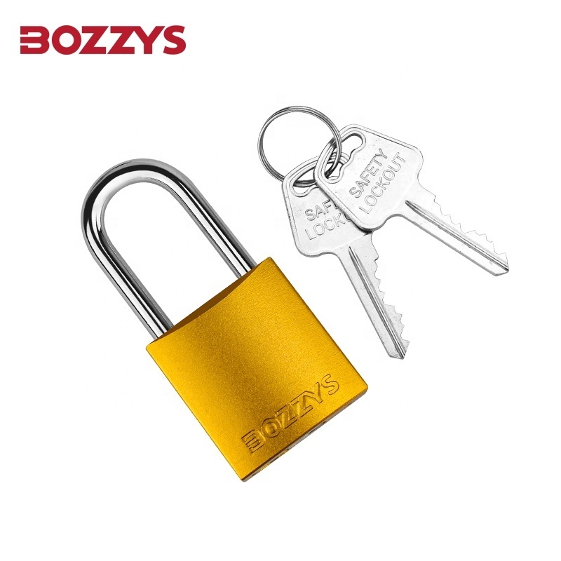 BOZZYS Padlock with Keyed Alike Aluminum Safety Padlocks Suitable for Industrial Lockout-tagout Use on Conductive Areas