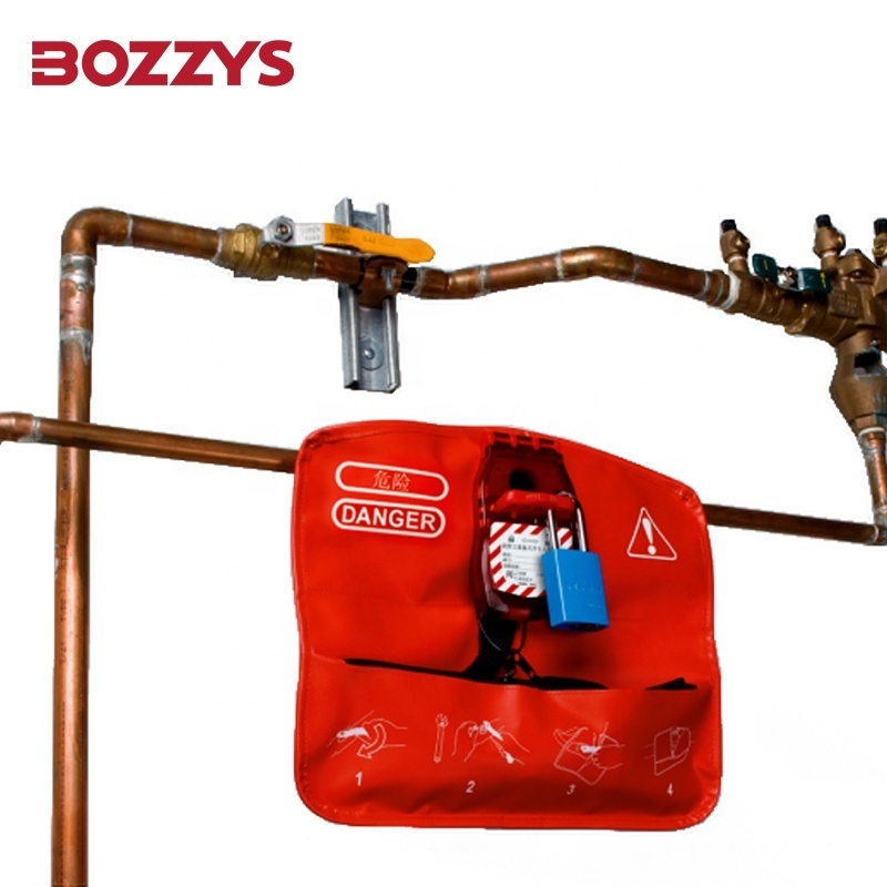 BOZZYS 324mmx292mm Flange Ball Valve Lockout Bag for to Store the Matching Locks