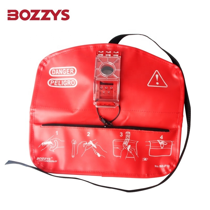 BOZZYS 324mmx292mm Flange Ball Valve Lockout Bag for to Store the Matching Locks