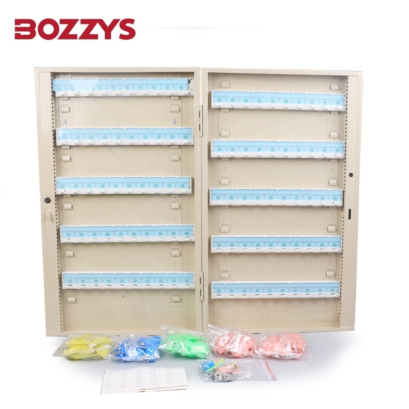 BOZZYS Universal Steel Security Locker Master Storage Management Lock Key Cabinet Box With key