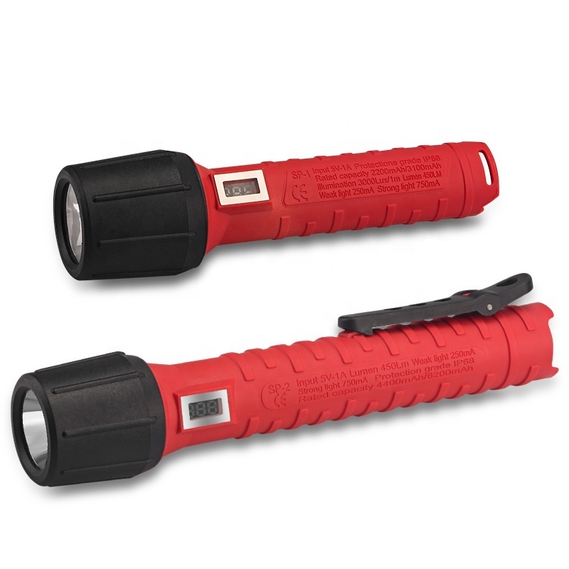 sturdy Industrial LED Flashlight for Camping Hiking Outdoor Rechargeable Torch Light