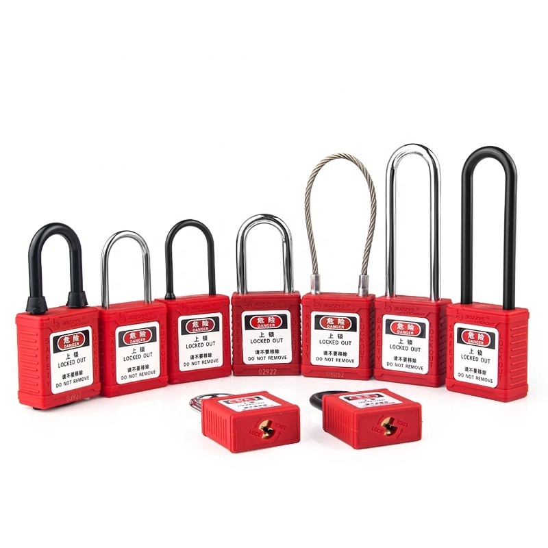 BOZZYS Zenex Composite Non-conductive Nylon Loto Safety Lockout Padlocks with Master Key for Lockout Tagout