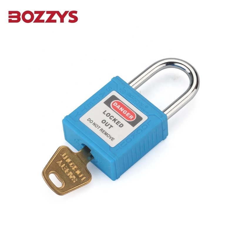 High Quality Blue 25MM Steel Safety Lockout Padlocks with  Master Keyed for Industrial Lockout-tagout and Equipment Overhaul